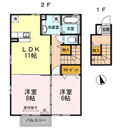 ガーデン　ローリエの物件間取画像